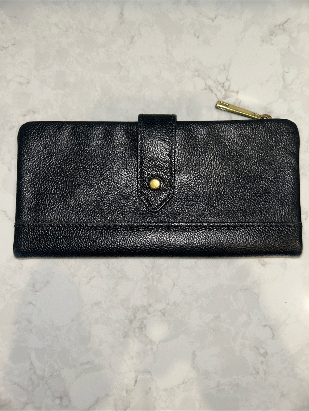 Fossil Lainie clutch wallet black leather